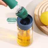 Home Square Kitchen Glass Silicone Oil Brush Bottle In Pakistan