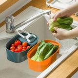 Home Square Kitchen Strainer Drain Rack Dishwashing Hanging Sink Basket In Pakistan