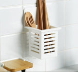 Home Square Kitchen Utensil Storage Holder Wall Mounted In Pakistan