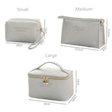 Home Square Large Capacity 3Pcs PU Travel Cosmetic Bag In Pakistan