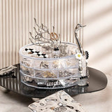 Home Square Luxury 3 Layer Swan Jewelery Organizer In Pakistan