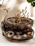 Home Square Luxury 3 Layer Swan Jewelery Organizer In Pakistan