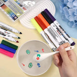 Home Square Magical Floating Painting In Water With Spoon (8 pcs Marker) In Pakistan