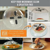 Home Square Magnetic Microwave BPA Free Cover - Keep Your Food Fresh and Safe In Pakistan