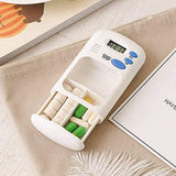 Home Square Mini Portable Electric Pill Box Alarm Timer Reminder Case LCD Display In Pakistan