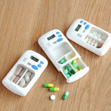 Home Square Mini Portable Electric Pill Box Alarm Timer Reminder Case LCD Display In Pakistan