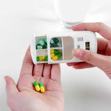 Home Square Mini Portable Electric Pill Box Alarm Timer Reminder Case LCD Display In Pakistan