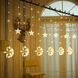 Home Square Moon Star LED Curtain String Lights In Pakistan