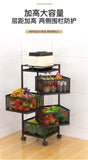 Home Square Multi-function Kitchen Vegetable Basket Rotating Organizer In Pakistan