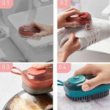 Home Square Multifunction Liquid Soap Dish Washing Cleaning Brush In Pakistan