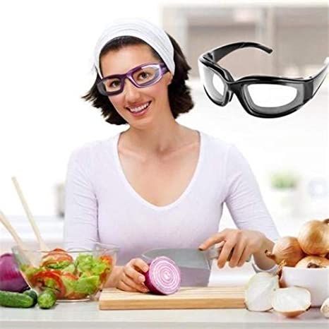 Home Square Onion Goggles Eye Glasses Tears Free Protector (Random Colors) In Pakistan