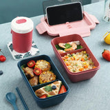 Home Square Portable Lunch Box With Spoon In Pakistan