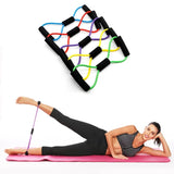 Home Square Resistance 8 Type Muscle Chest Expander Yoga Tube Rope (Random color ) In Pakistan