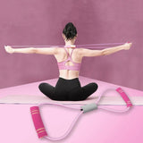 Home Square Resistance 8 Type Muscle Chest Expander Yoga Tube Rope (Random color ) In Pakistan