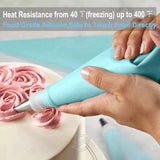 Home Square Reusable cake decorating nozzles set with Silicone piping bag In Pakistan