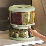 Home Square Rotating Grain Dispenser With Egg Storage Tray In Pakistan