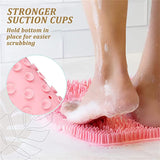 Home Square Silicone Non-slip Back Brush and Foot Massager Scrubber Mat In Pakistan