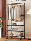 Home Square Simple Indoor Double Pole Coat Rack In Pakistan