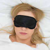 Home Square Sleeping Eye Mask with Adjustable Strap Black In Pakistan