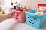 Home Square Smiley Organiser Basket Without Cap ( Pack of 3 ) Random Colour In Pakistan