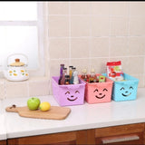 Home Square Smiley Organiser Basket Without Cap ( Pack of 3 ) Random Colour In Pakistan