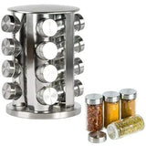 Home Square Spice Carousel 16 Jar Revolving Spice Rack Stainless Steel In Pakistan