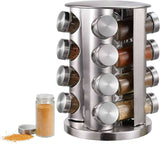 Home Square Spice Carousel 16 Jar Revolving Spice Rack Stainless Steel In Pakistan