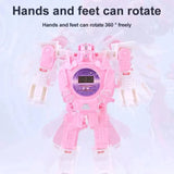 Home Square Transformers Robot Toy Deformation Digital Watch In Pakistan