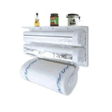 Home Square Triple Paper Dispenser Cling Film Wrap Aluminum Foil & Kitchen Roll In Pakistan