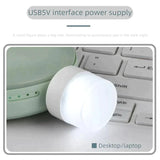 Home Square USB Plug Lamp LED Eye Protection Reading Light Mini Round Night Light In Pakistan