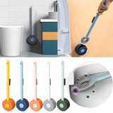 Home Square Wall Mounted Silicone Round Toilet Brush In Pakistan