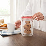 Home Square Ziplock Mason Jar Bags Reusable Food Storage Bags Pack Of 3 In Pakistan