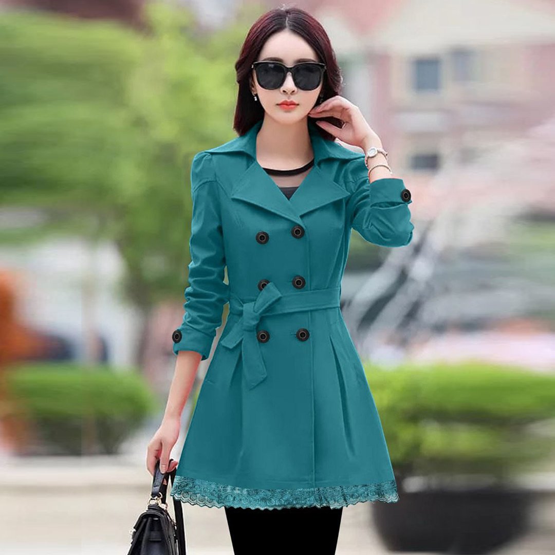 Hot Spring and Autumn Long Trench Coat for Women In Pakistan