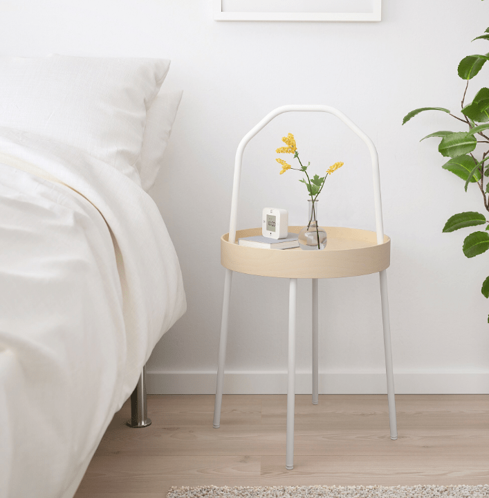 IKEA BURVIK Side Table - White - 38 cm In Pakistan Just e-Store
