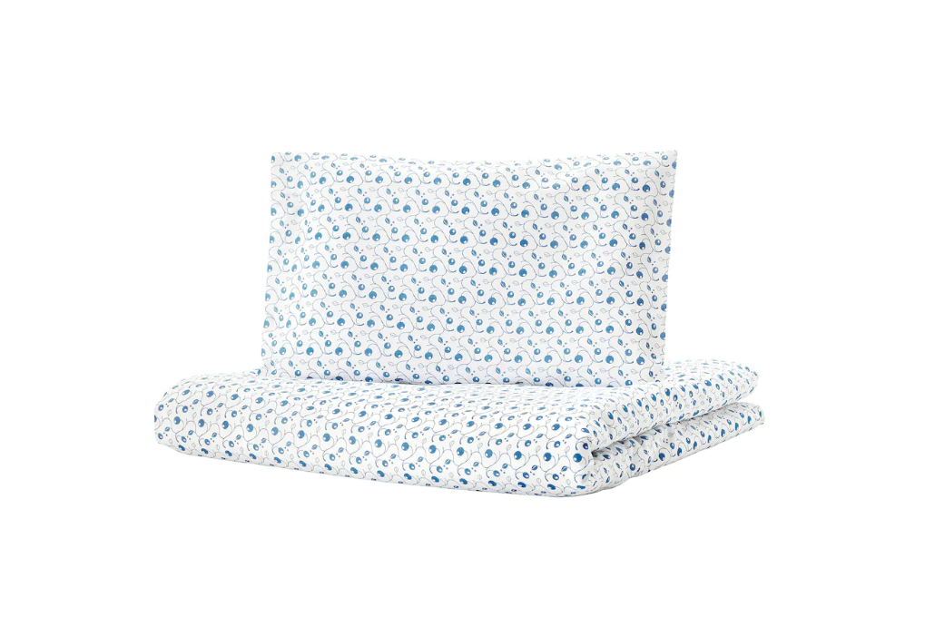 IKEA GULSPARV Duvet cover 1 pillowcase for Cot - blueberry patterned - 110x125/35x55 cm In Pakistan Just e-Store