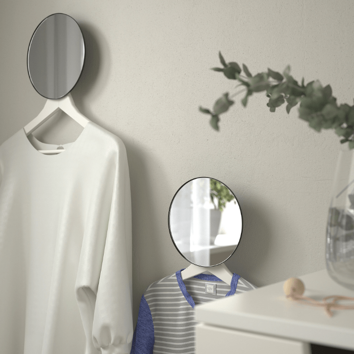 IKEA PLOMBO Mirror - Set of 2 - Dark Grey In Pakistan Just e-Store