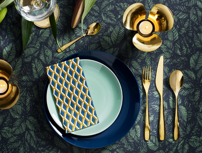 IKEA TILLAGD 24 - Piece Cutlery Set - Brass - Colour In Pakistan Just e-Store