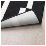 JÖRSBY Rug, Low Pile, Black/White In Pakistan