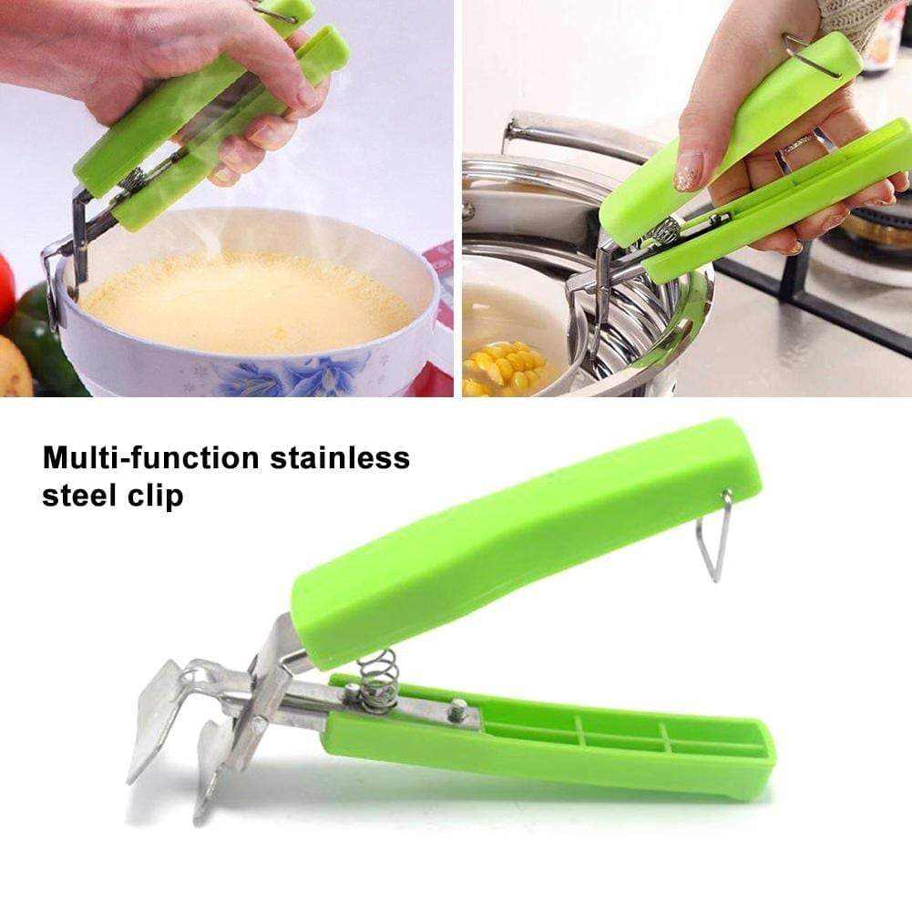 Anti-scald Baking Pan Holder Clip Hot Pan Holder Hot Bowl Grippers Handle  Clip for Moving Pot Pan Bowl Camping Cookware