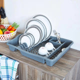 LARGE DISH RACK WITH DRAINER (Random Colour) In Pakistan