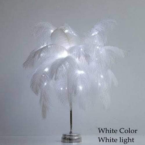 LED FEATHER TABLE LAMP White In Pakistan