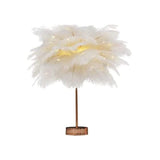 LED FEATHER TABLE LAMP White In Pakistan