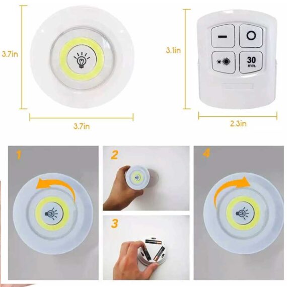 Led light with remote control set of 3 In Pakistan Just e-Store