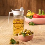 Limon Glass Oil Bottle With Pouring Spout In Pakistan
