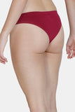 Low Rise Cotton Thong - Beet Red In Pakistan