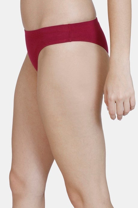 Low Rise Cotton Thong - Beet Red In Pakistan