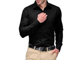 Men's Cotton Black Formal Shirt