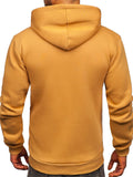 Men's Kangaroo Hoodie Brown In Pakistan
