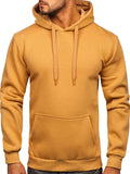 Men's Kangaroo Hoodie Brown In Pakistan
