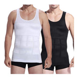 Men's Slimming Body Shaper Undershirt Vest Shirt Abs Abdomen Shaperware - Black In Pakistan